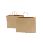 10 Inch – 12.2″ x 9.85″ x9.85″ (W x G x H) – Kraft Paper Carry Bag With Handle 02