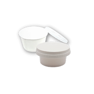 100 ml Round White Paper Container with Paper Lid