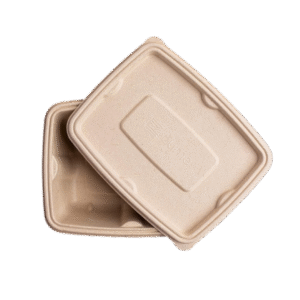 1000 ml Bagasse Anti‑Leak Rectangle Container with Lid