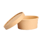 250 ML Round Kraft Paper Container with Paper Lid 02