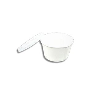 250 ml Round White Paper Container with Paper Lid