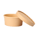 350 ML Round Kraft Paper Container with Paper Lid 01