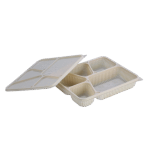 5 CP Bio Plastic Meal Tray