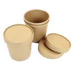 500 ML Round Kraft Paper Container with Paper Lid 02