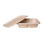 500ml Bagasse Anti Leak Rectangle Container with Lid 02