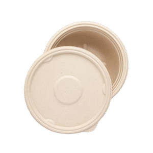 500 ml Bagasse Anti leak Bowl with Lid