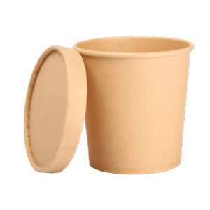 750 ml Round Kraft Paper Container with Paper Lid (Tall)