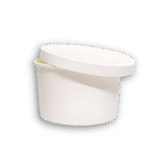 750 ML Round White Paper Container with Paper Lid- Tall 02