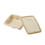 750ml Bagasse Anti Leak Rectangle Container with Lid 01