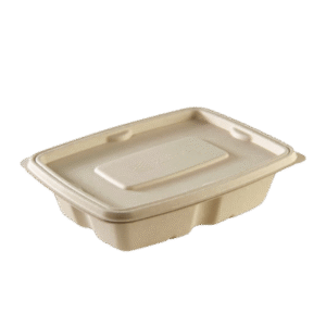 750 ml Bagasse Anti‑Leak Rectangle Container with Lid