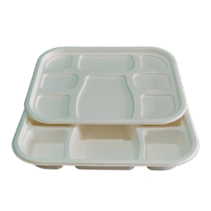 8 CP Bio Plastic Meal Tray (8‑Compartment)