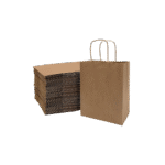 Size 3 – 12″ x 7.9″ x9″ ( W x G x H) – Kraft Paper Carry Bag With Handle 02