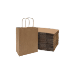 Size 15x9.85x9.85 Kraft Paper Carry Bag with Handle