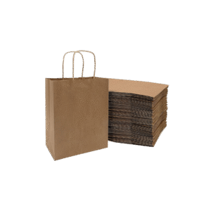Size 15x9.85x9.85 Kraft Paper Carry Bag with Handle