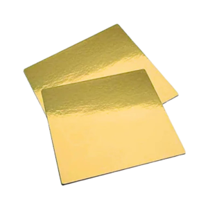 10 Inch Square Gold Cake Base
