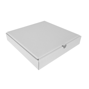 10 Inch White Corrugated Pizza Box – Plain