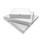 White Corrugated Pizza Box – Plain 02