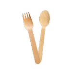 Wooden Cutlery Kit 2‑in‑1 (Spoon + Fork)
