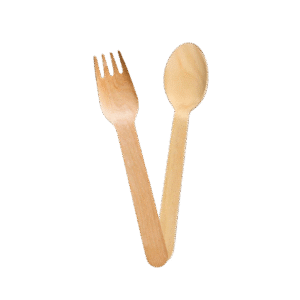 Wooden Cutlery Kit 2‑in‑1 (Spoon + Fork)