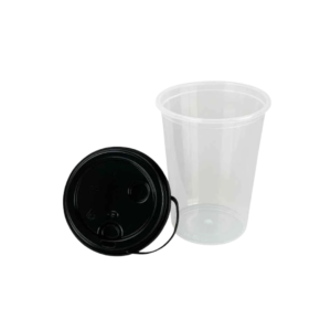 350 ML Plastic Glass With Lid