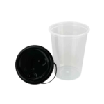 500 ML Plastic Glass With Lid 02