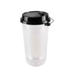 500 ML Plastic Glass With Lid