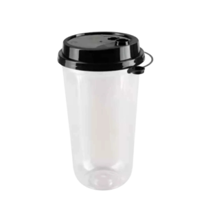 500 ML Plastic Glass With Lid